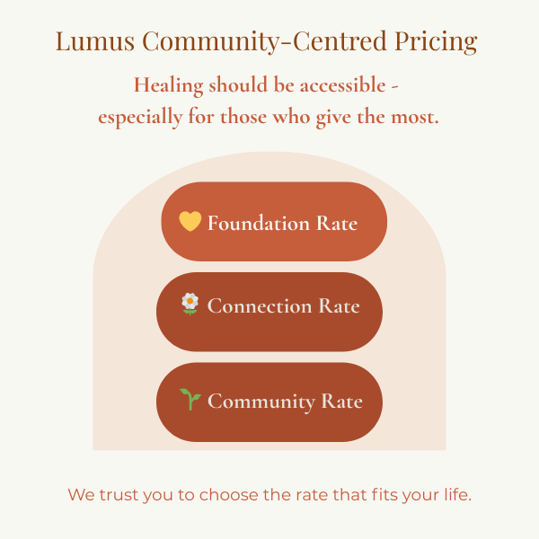 Lumus Counselling Community Pricing
